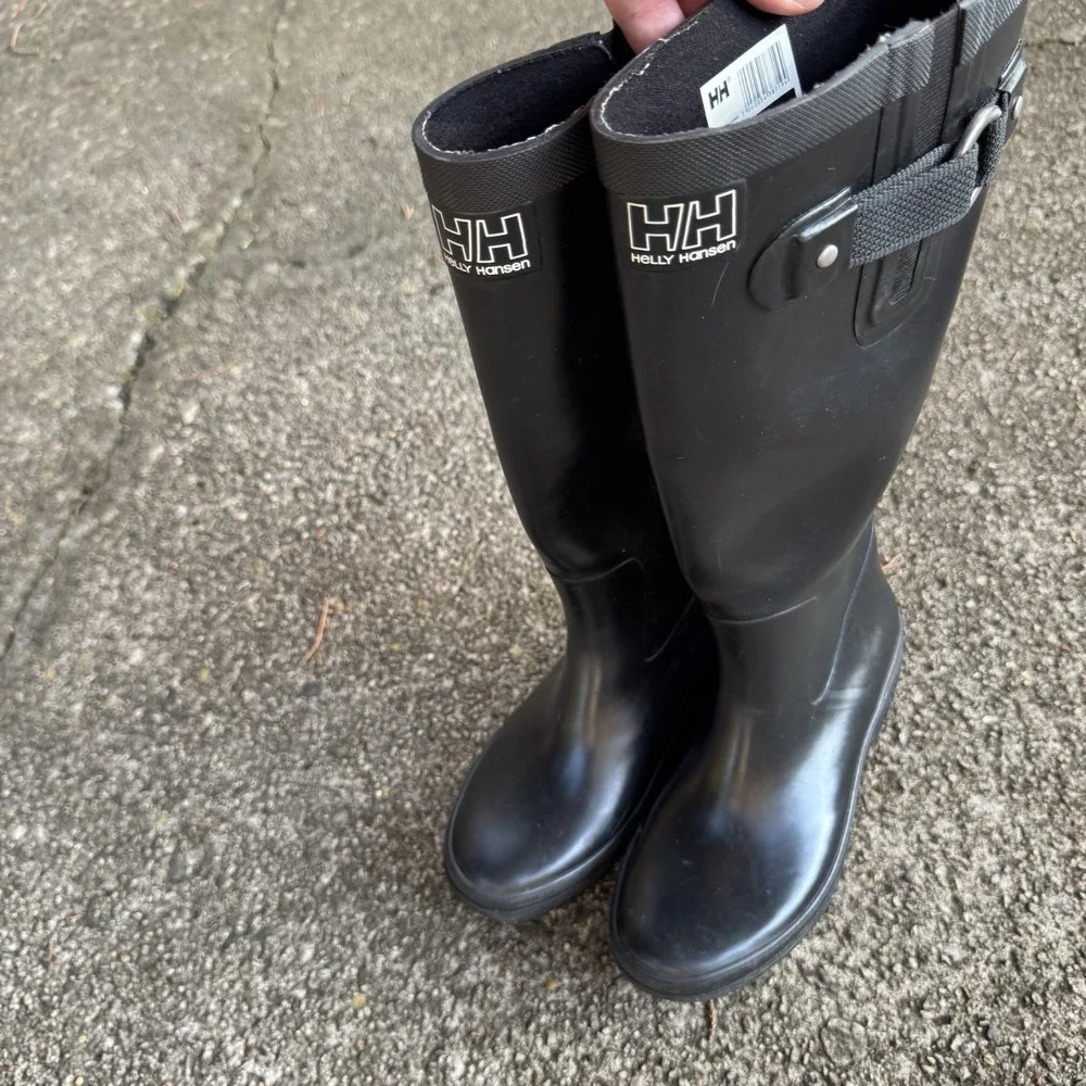 Helly Hansen Veierland 2 Waterproof Rain Boot Size 6 Women's BLACK Knee High